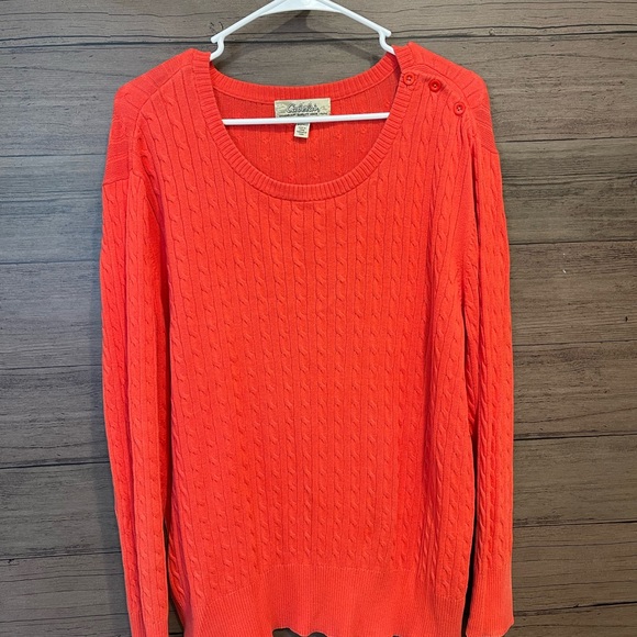 Cabela’s Women's Orange Sweater - Picture 2 of 6